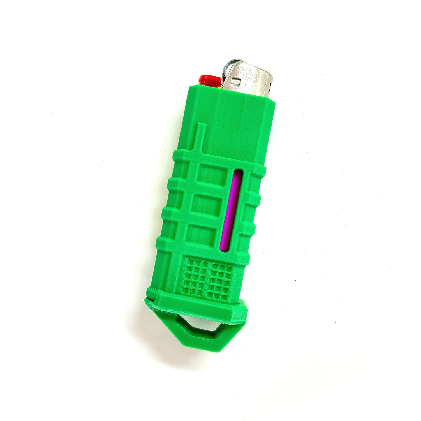 Husă pentru Brichetă BIC Mare – Design Green Army cu Agățătoare